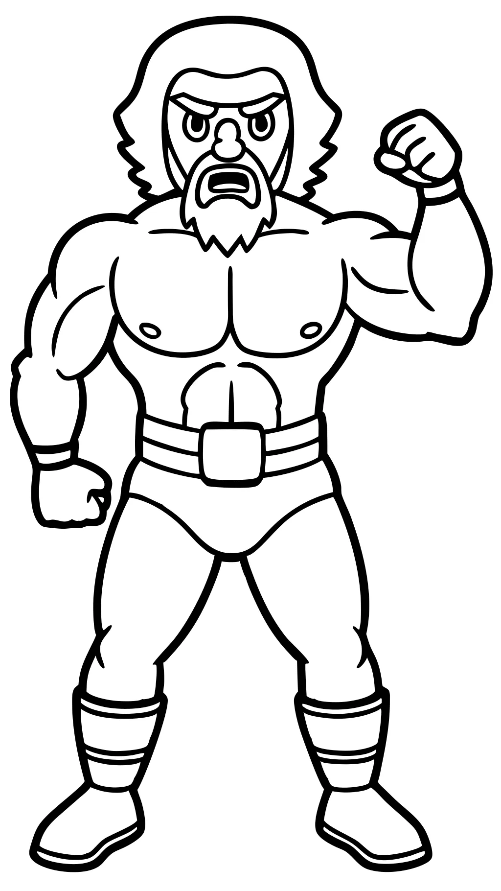 Página para colorear de Hulk Hogan